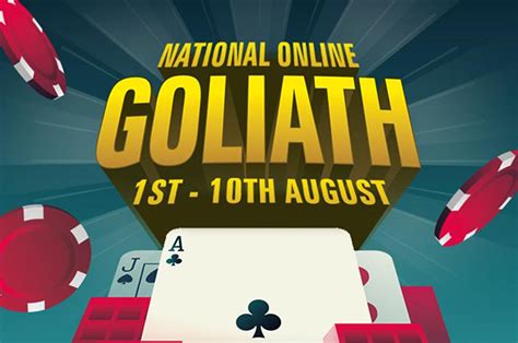 Goliath poker 2022 Grosvenor’s biggest live event, the Goliath, will take place online this year